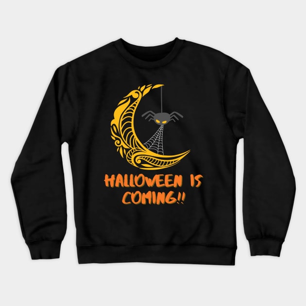 Halloween is Coming!! Crewneck Sweatshirt by Introvert Home 